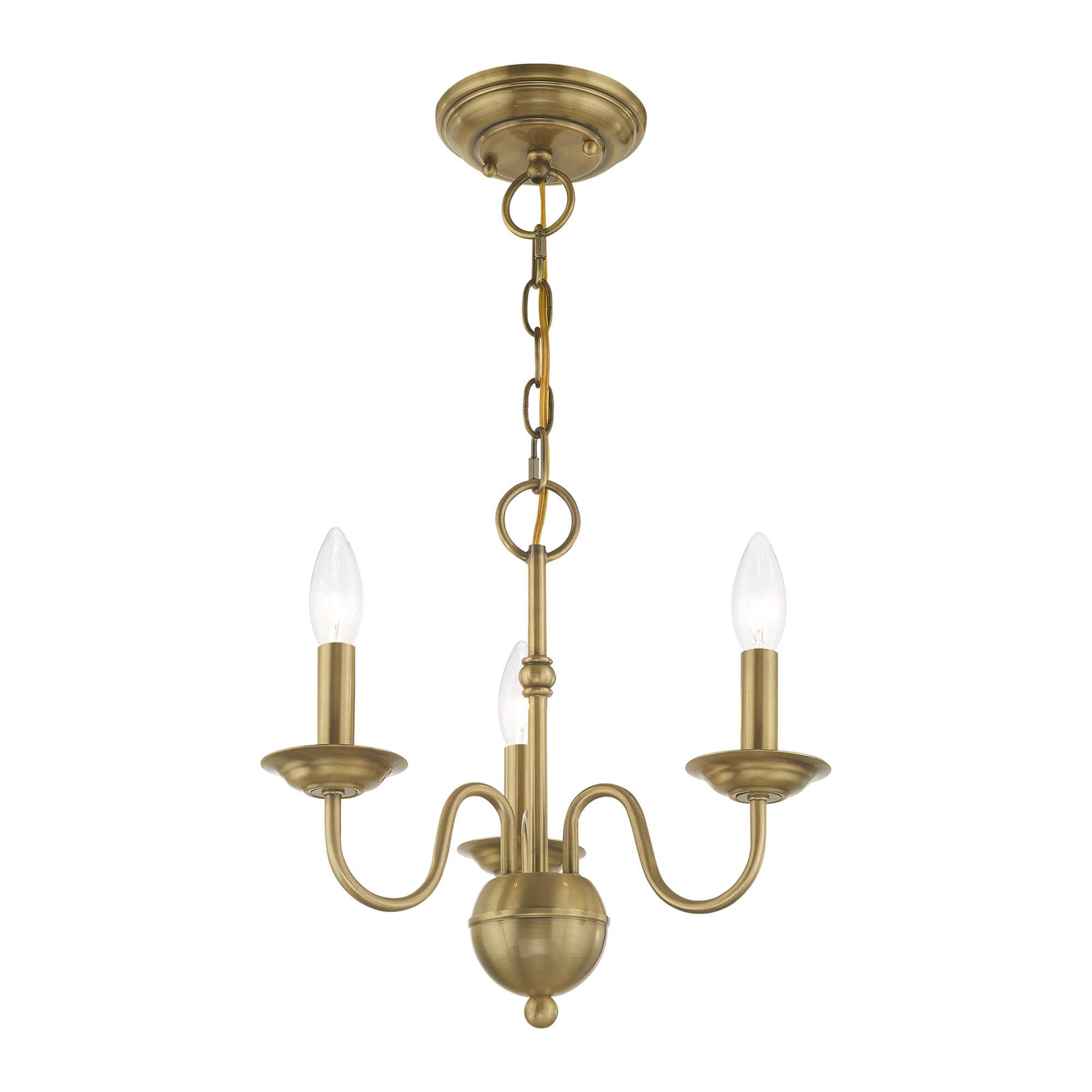 Avvarir Vintage Industrial Brass Metal Chandelier - Lamp Copper