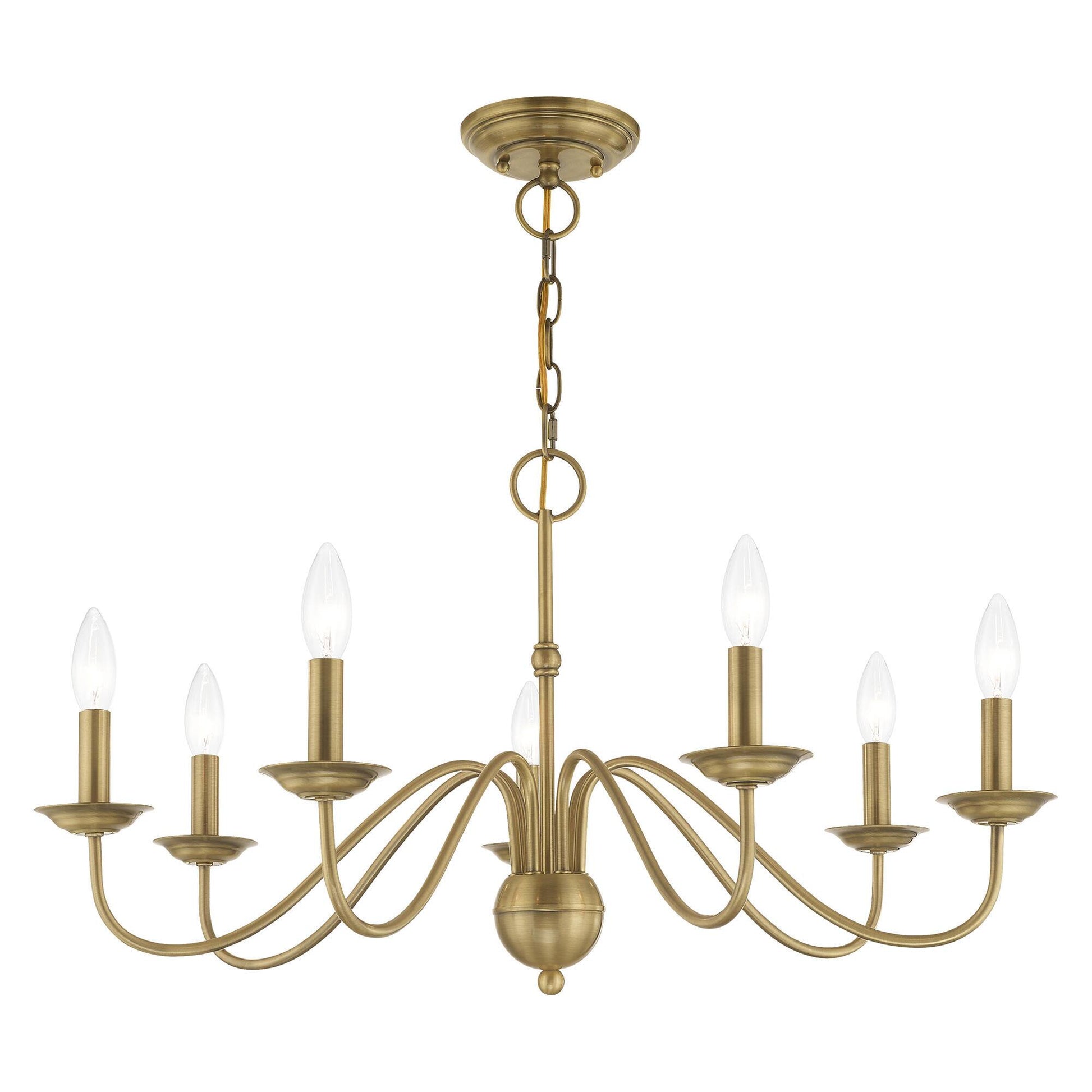 Avvarir Vintage Industrial Brass Metal Chandelier - Lamp Copper