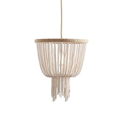 Himinuvyi Modern Beaded  Wooden Rope Metal Chandelier