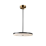 Utalion Modern Minimalist Metal Alabaster Pendant Light - Lamp Copper