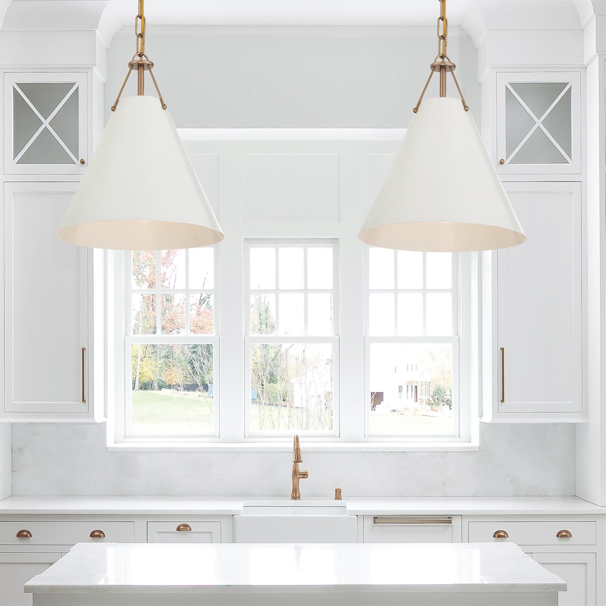 Itale Modern Minimalist Metal Pendant Lamp - Lamp Copper