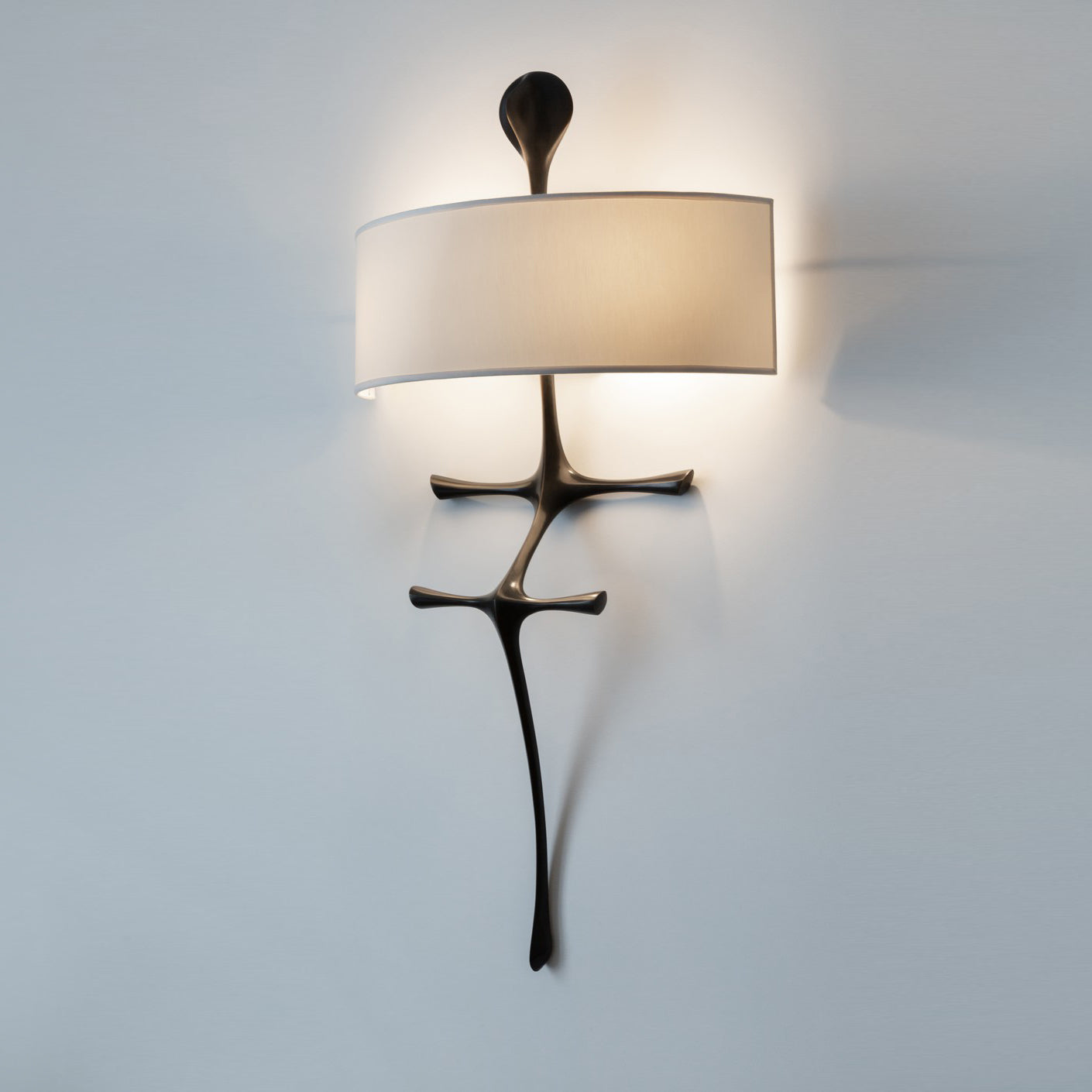 Iliror Premium Nordic Metal Fabric Wall Lamp - Lamp Copper
