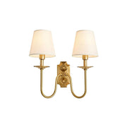 Ilsolion Vintage Industrial Metal Fabric Wall Lamp - Lamp Copper