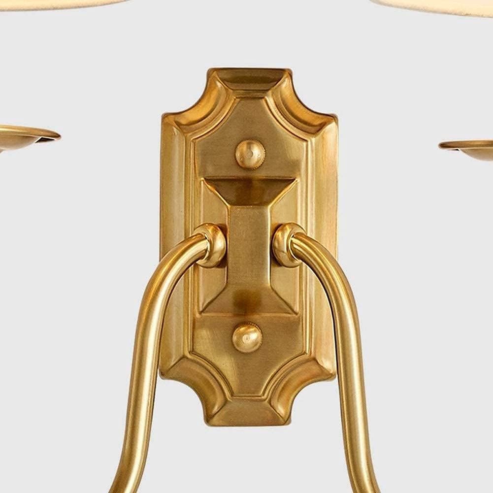 Ilsolion Vintage Industrial Metal Fabric Wall Lamp - Lamp Copper