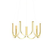 Otheara Modern Minimalist LED Metal Chandelier - Lamp Copper