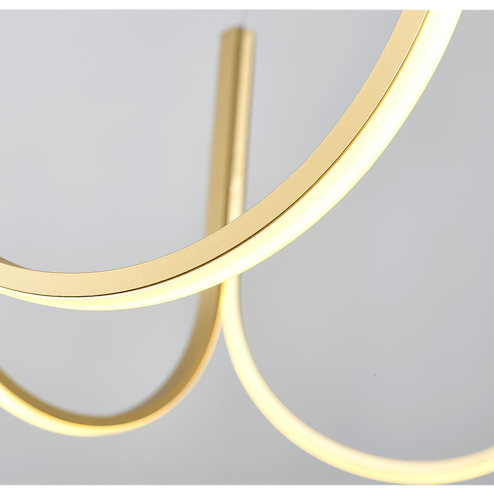Otheara Modern Minimalist LED Metal Chandelier - Lamp Copper