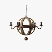 EpochRustic Pendant Light Wood Metal Corridor Restaurant - Letslighting