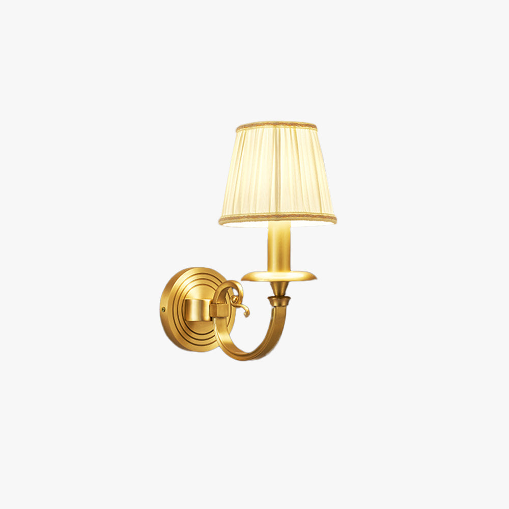 Silva Decorative Indoor Wall Lamp Metal Fabric Living Room Bedroom - Letslighting