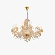 Kristy LED Chandelier Crystal Metal Glass Living Room Bedroom - Letslighting