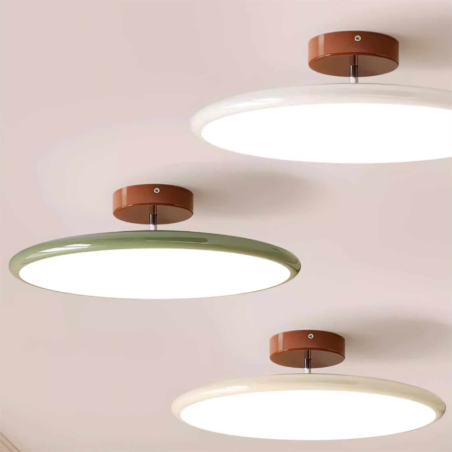 Azorila Modern Minimalist Green Metal Ceiling Lamp - Lamp Copper