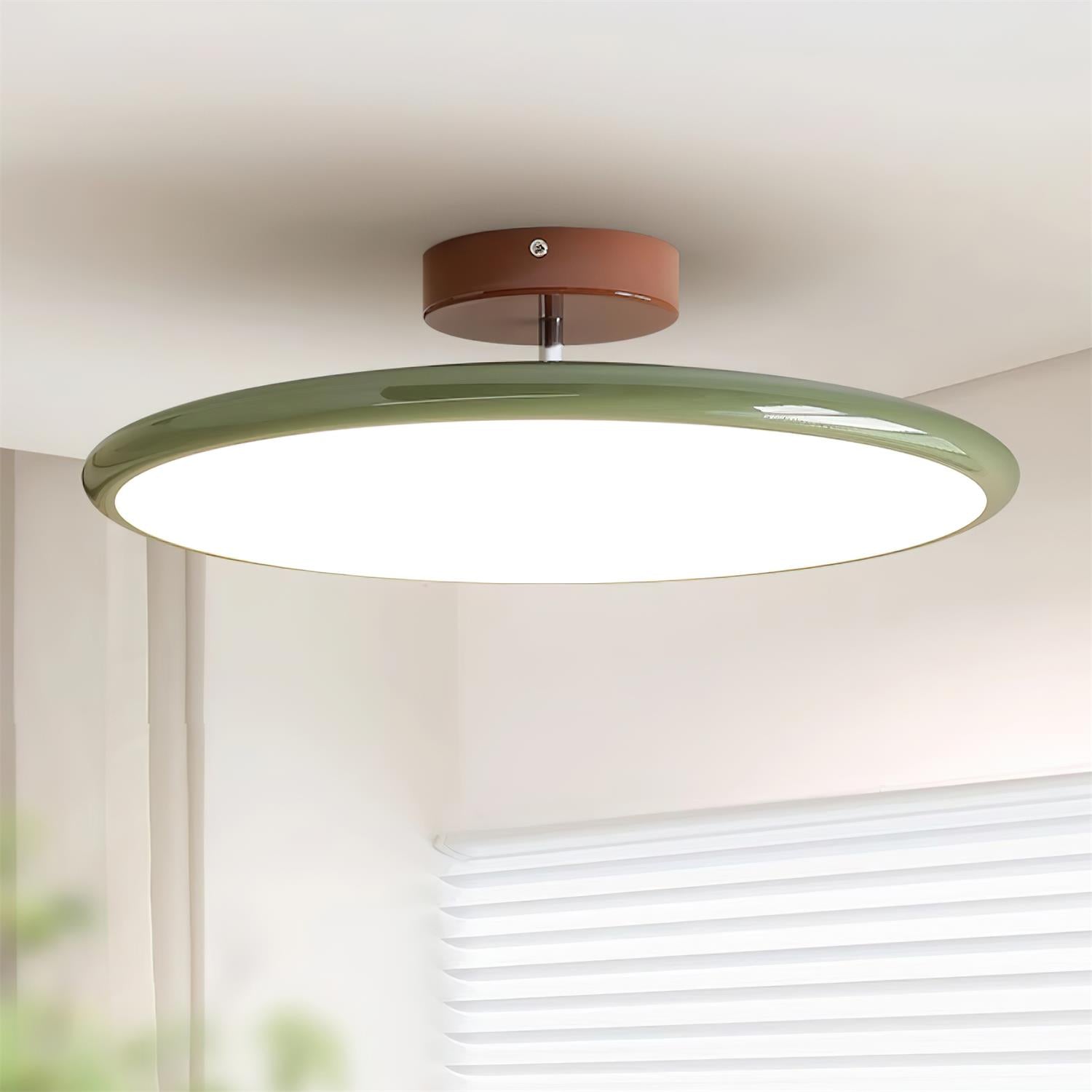 Azorila Modern Minimalist Green Metal Ceiling Lamp - Lamp Copper