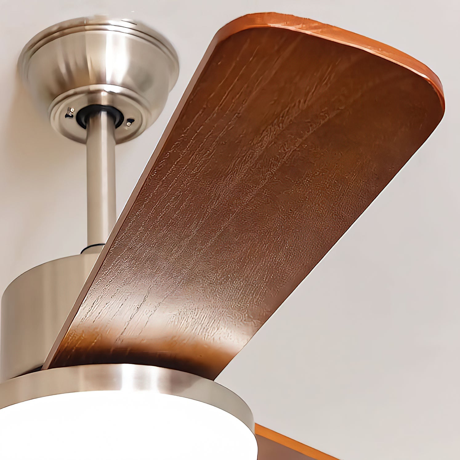 Zesolila Premium Natural Wooden Fan Ceiling Light - Lamp Copper