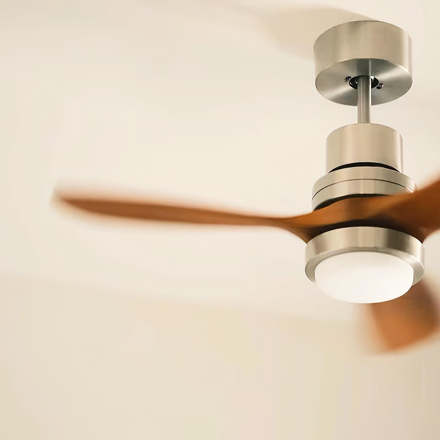 Zesolila Premium Natural Wooden Fan Ceiling Light - Lamp Copper