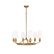 Avlaeir Vintage Industrial Brass Fabric Chandelier - Lamp Copper