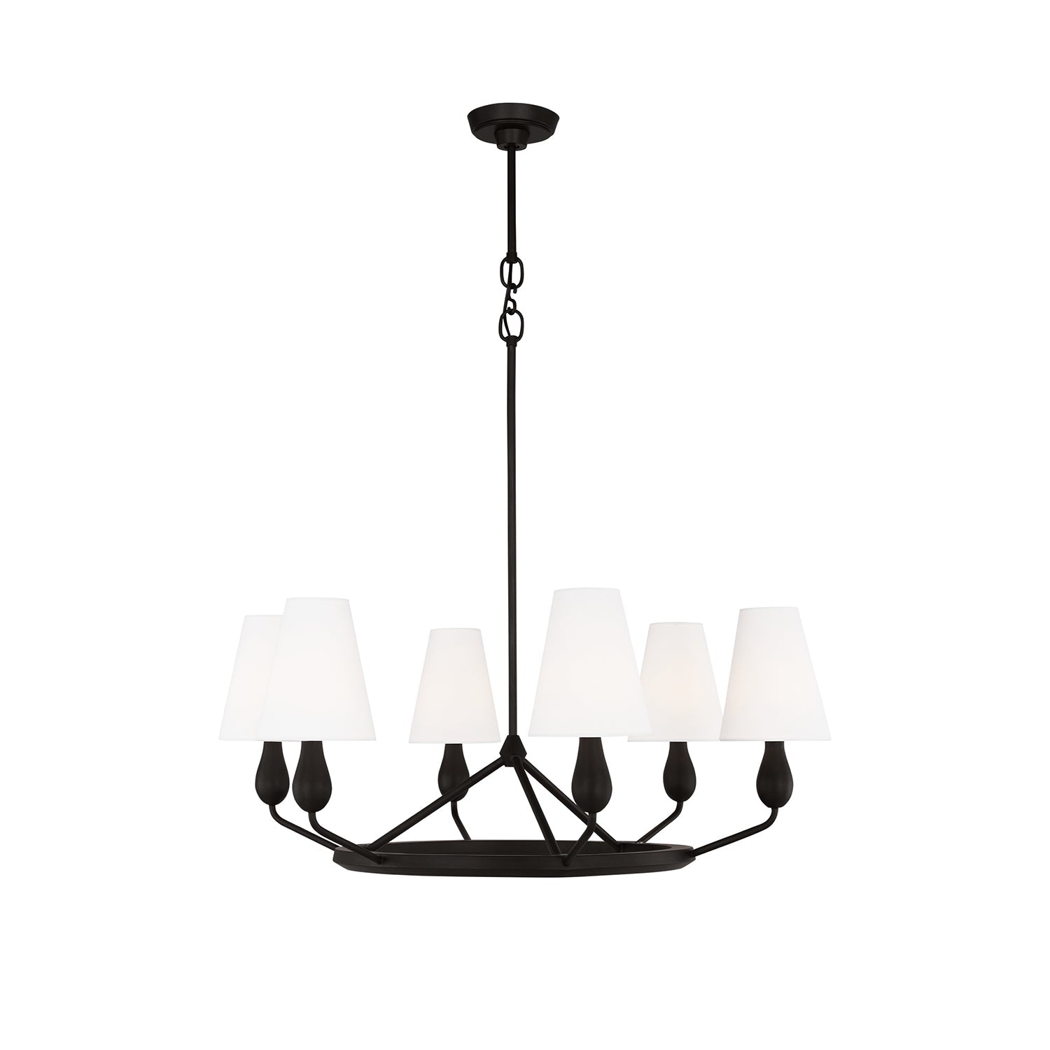 Avlaeir Vintage Industrial Brass Fabric Chandelier - Lamp Copper