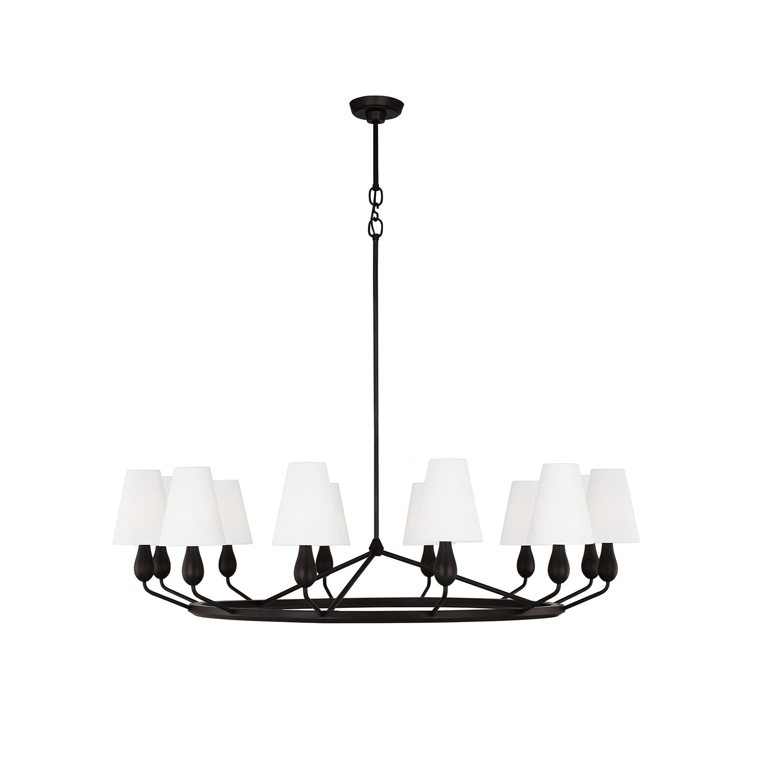 Avlaeir Vintage Industrial Brass Fabric Chandelier - Lamp Copper