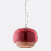 Orbit Modern Mushroom Pendant Light Colored Glass
