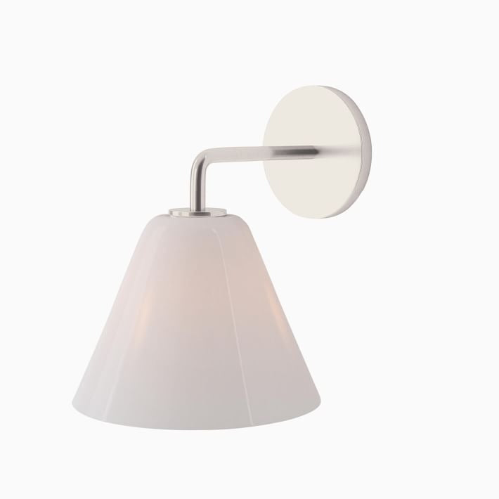 Cone Wall Sconce Milk Glass Living Room