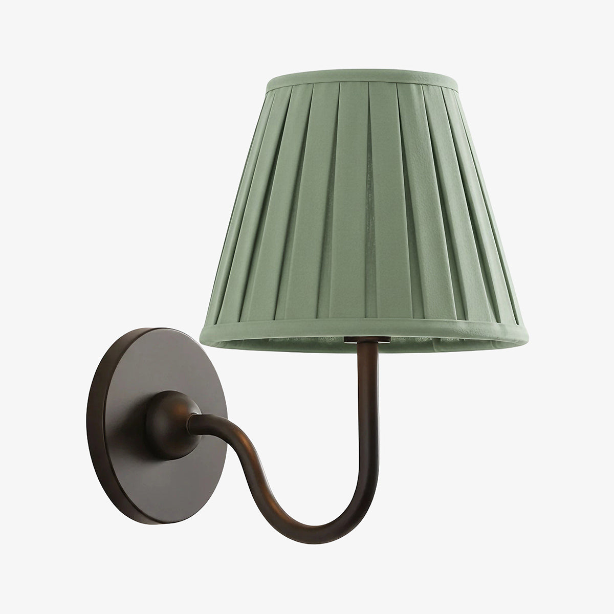 Grace Brass Linen Wall Lamp