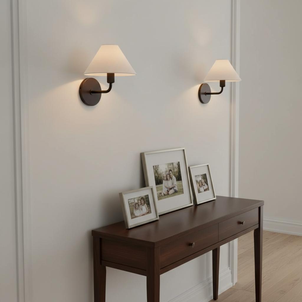 Vector Fabric Brass Wall Sconce