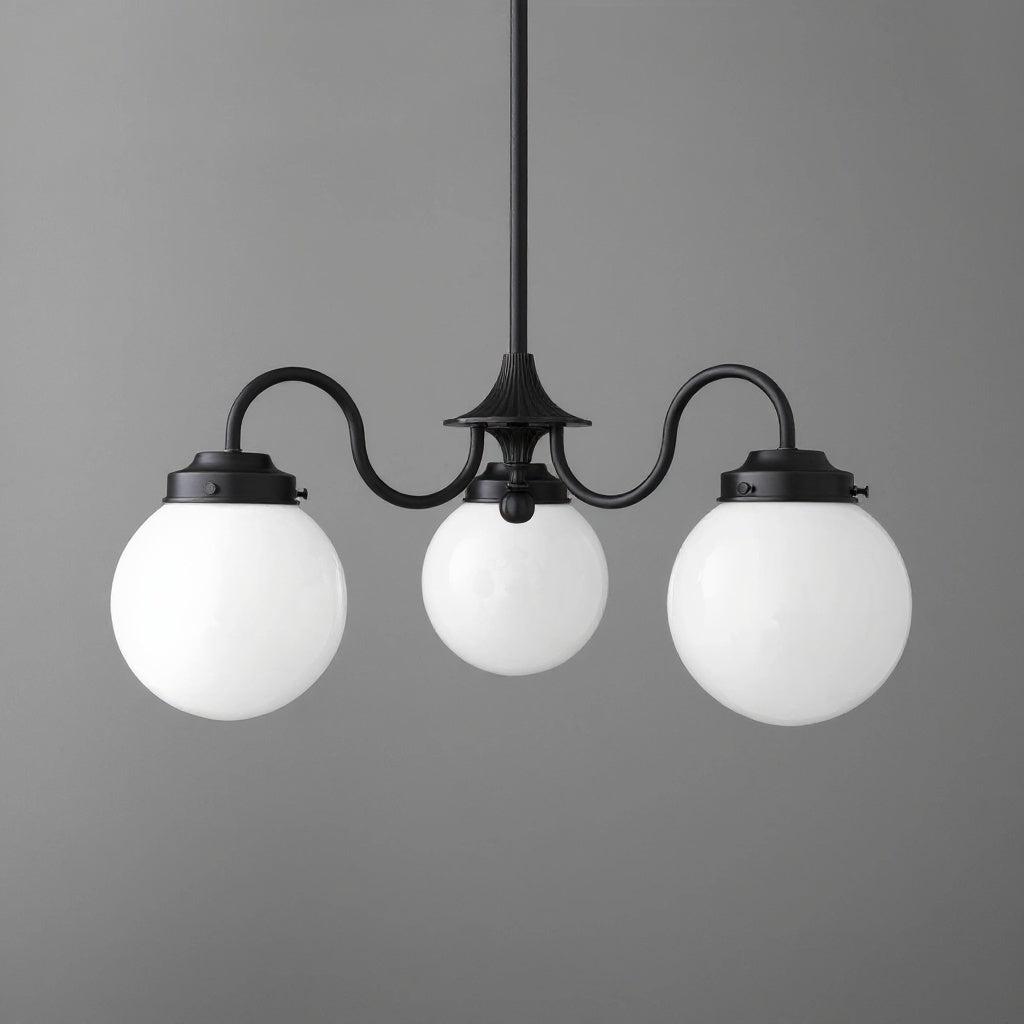 Pearl 3-Light Glass  Chandelier