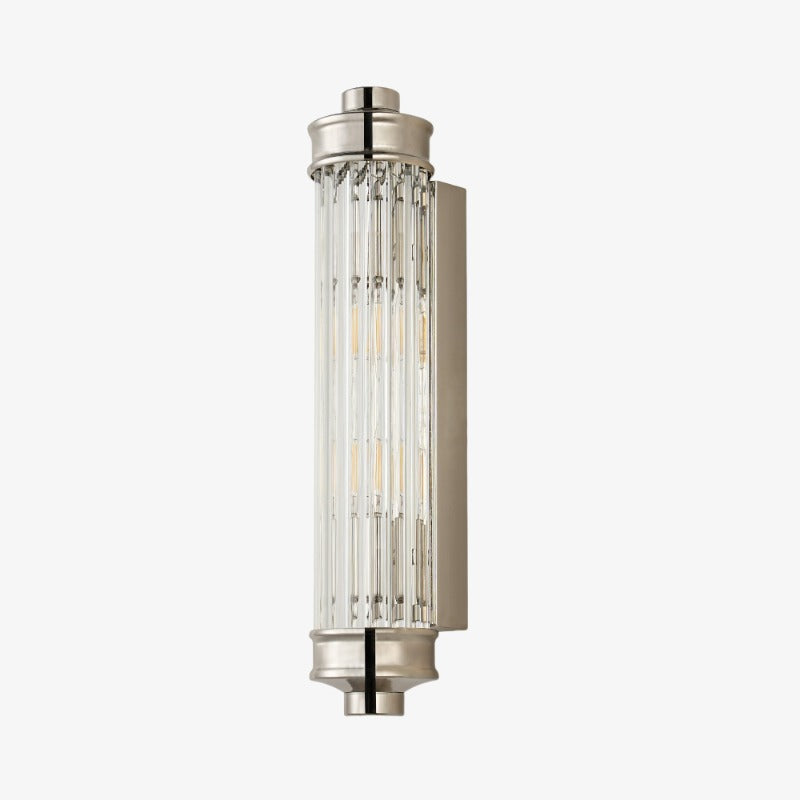 Haze Ribbed Glass Wall Sconce