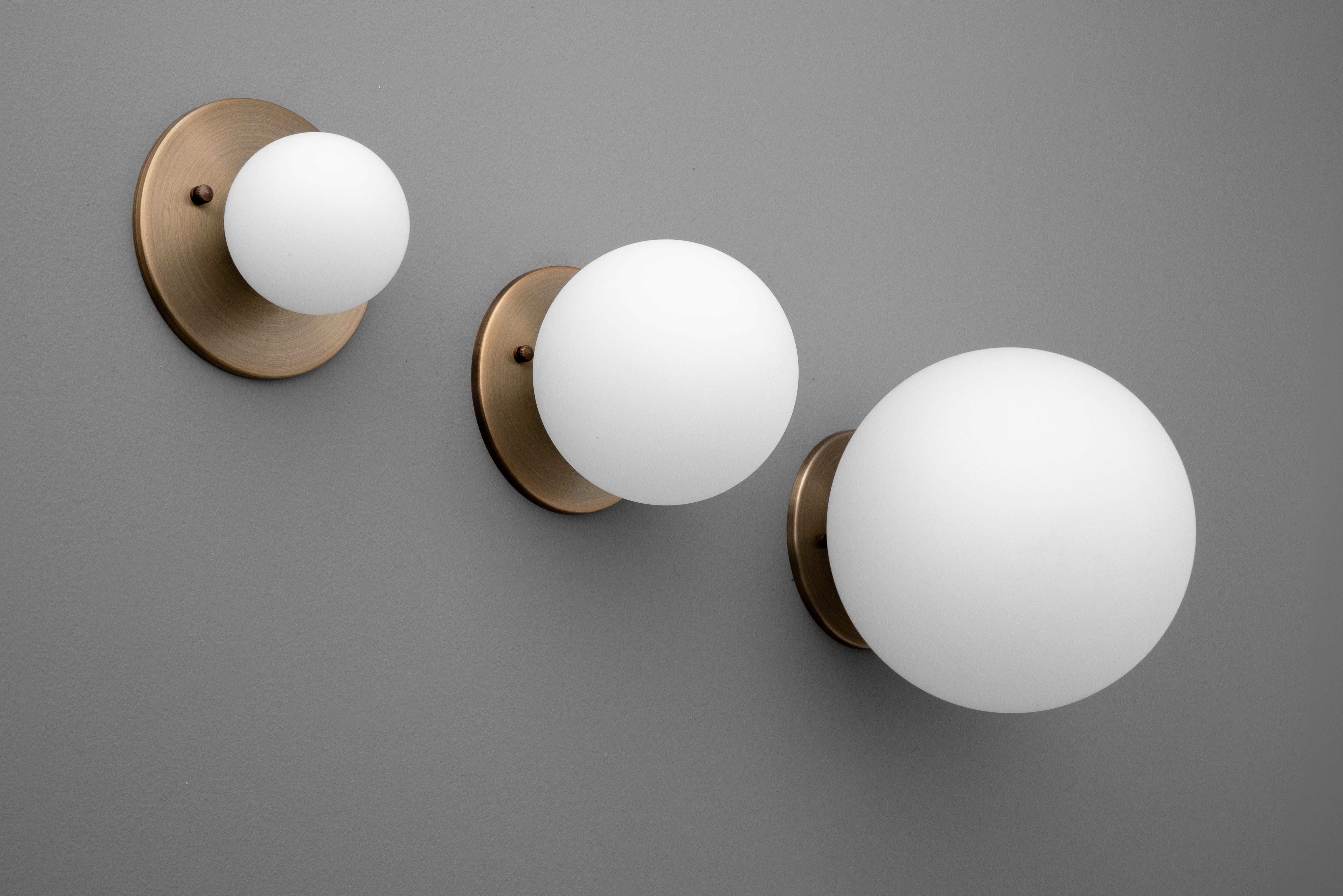 Pearl Wall Lamp Brass&Glass