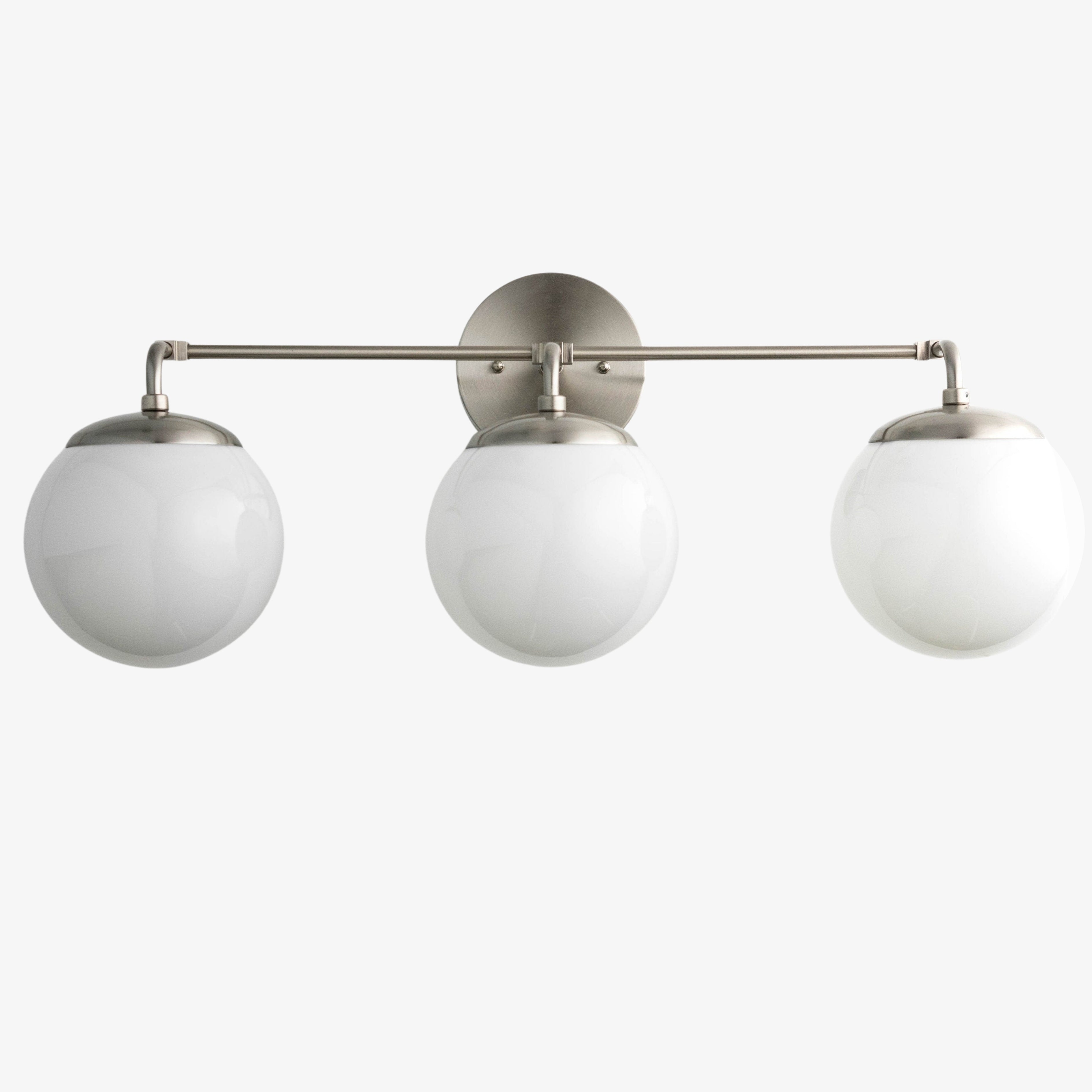 Pearl 2/3-Light Wall Sconce Milk Glass Hallway