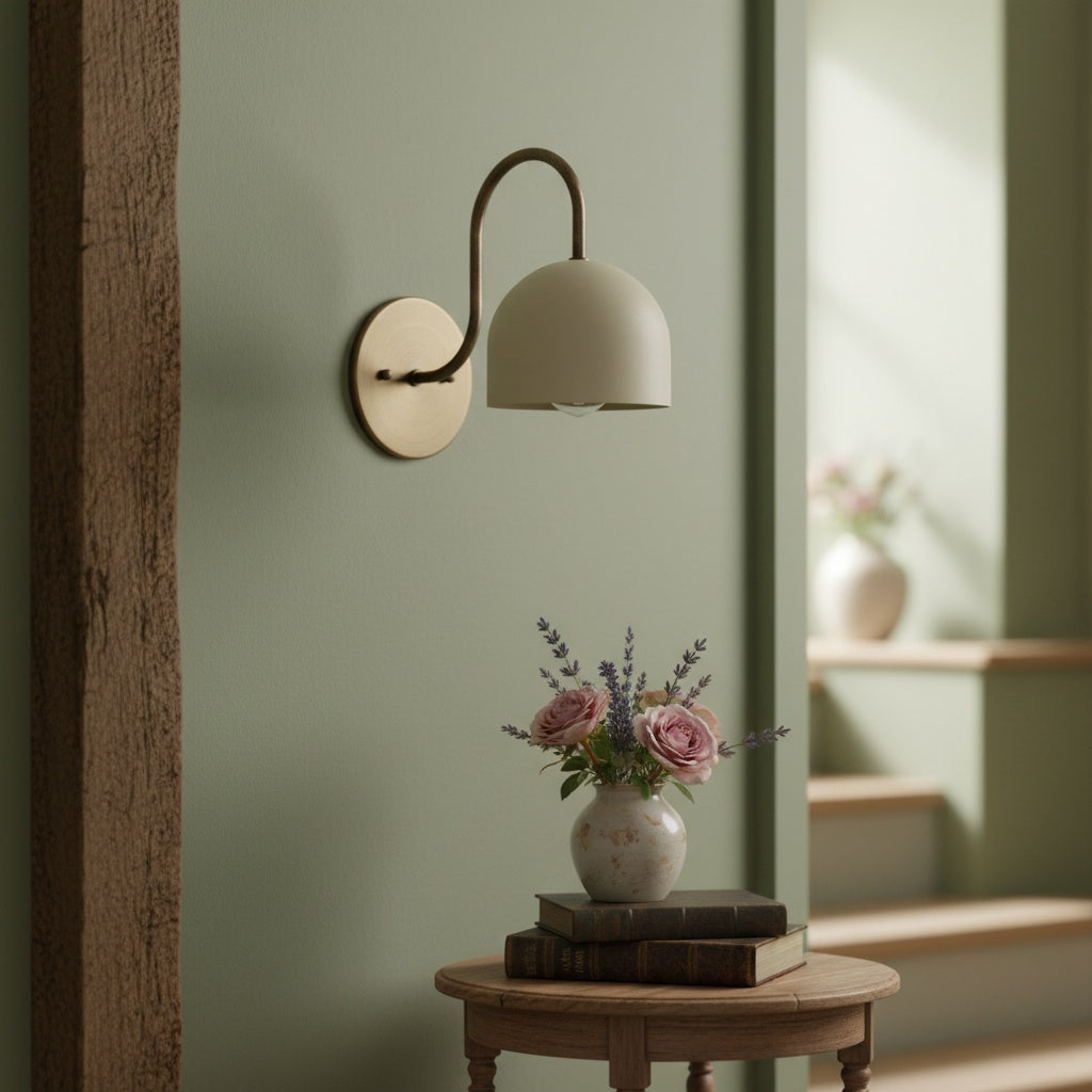 Disc Wall Sconce Metal Modern Vintage Hallway