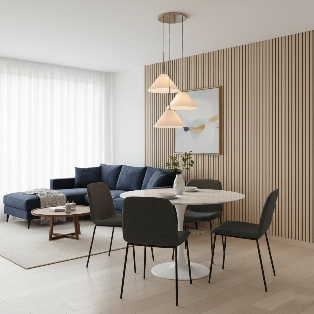 Cone 3-Light Brass Chandelier