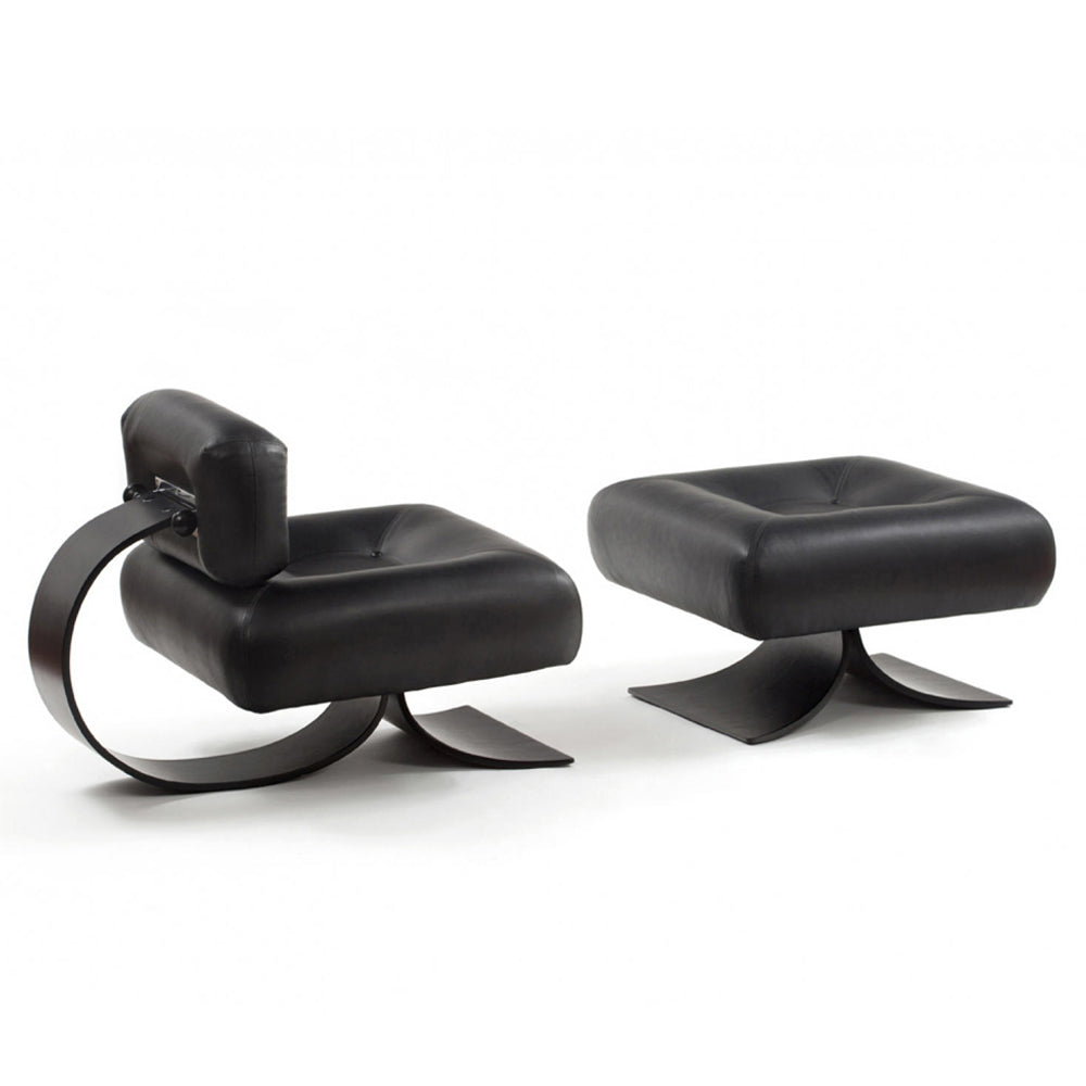 Claude Set of 2 - Funky Furniture Black Chairs for Stylish Living Spaces