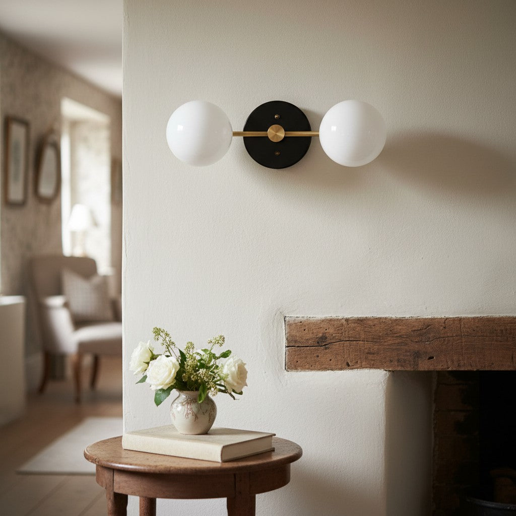 Pearl  Modern Brass Wall Sconce for Bathroom