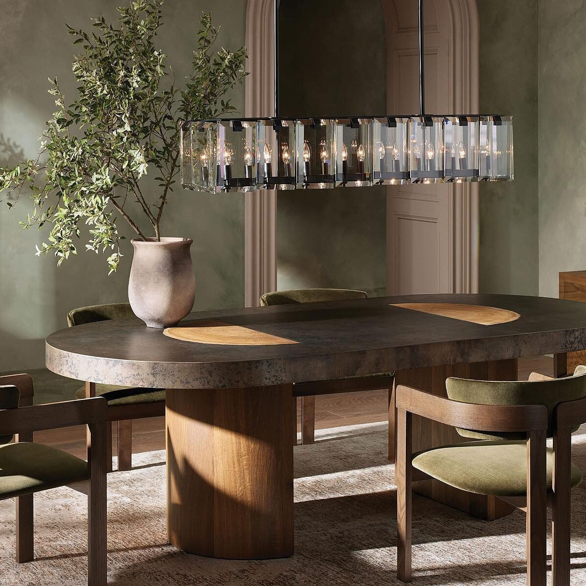 Serena Rectangular Chandelier