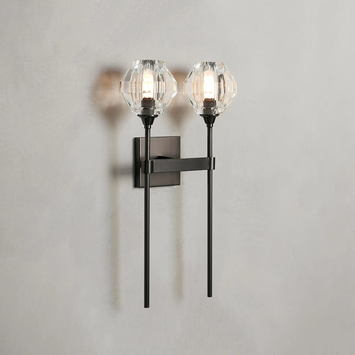 Margot Double Sconce in Bronze
