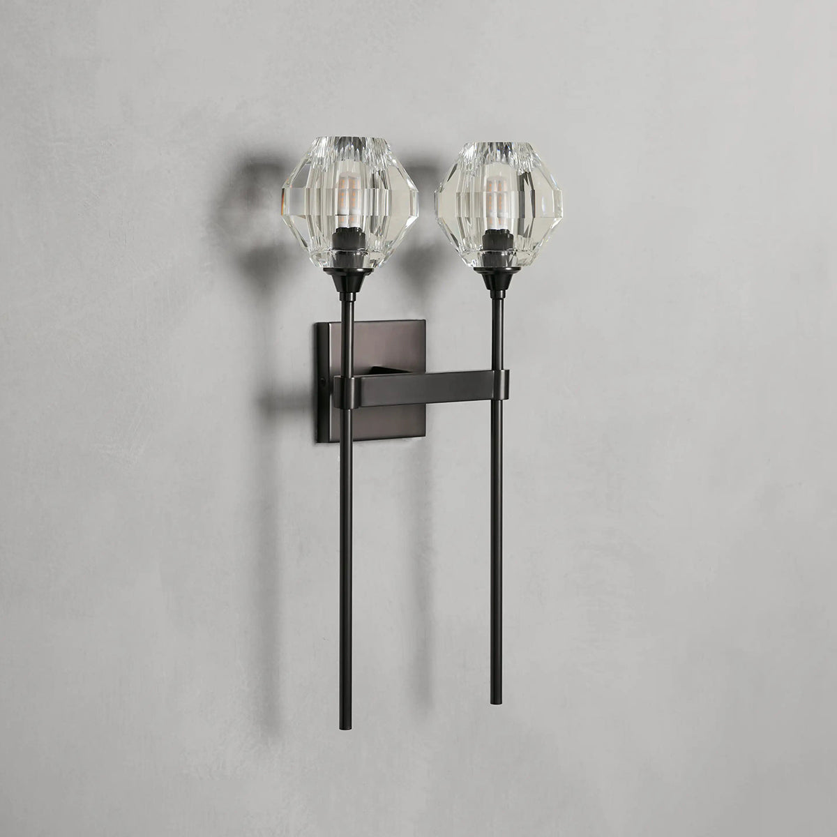Margot Double Sconce in Bronze