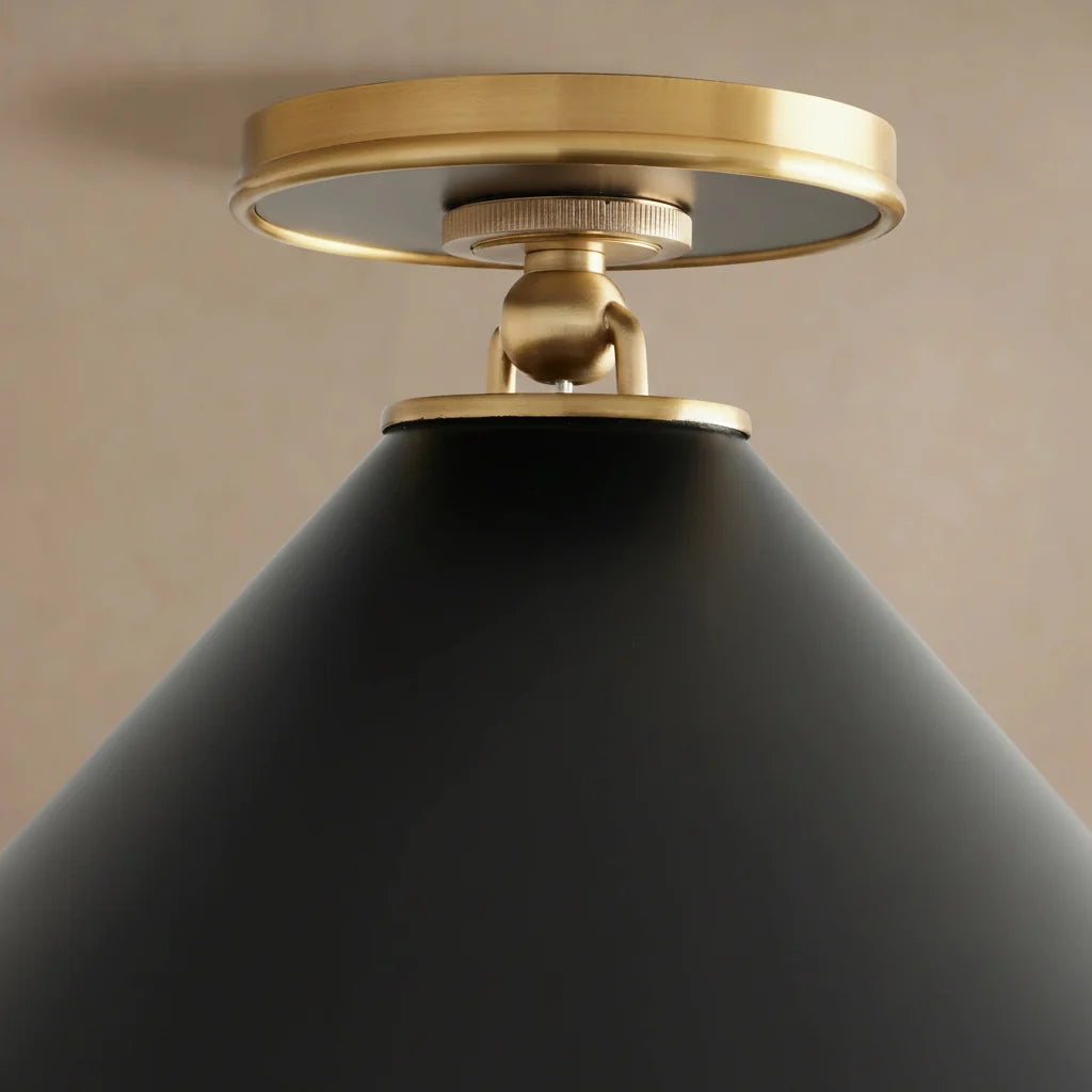 Amelie Small Flush Mount in Black