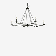 Amaranth Forged Iron Chandelier 6-Light
