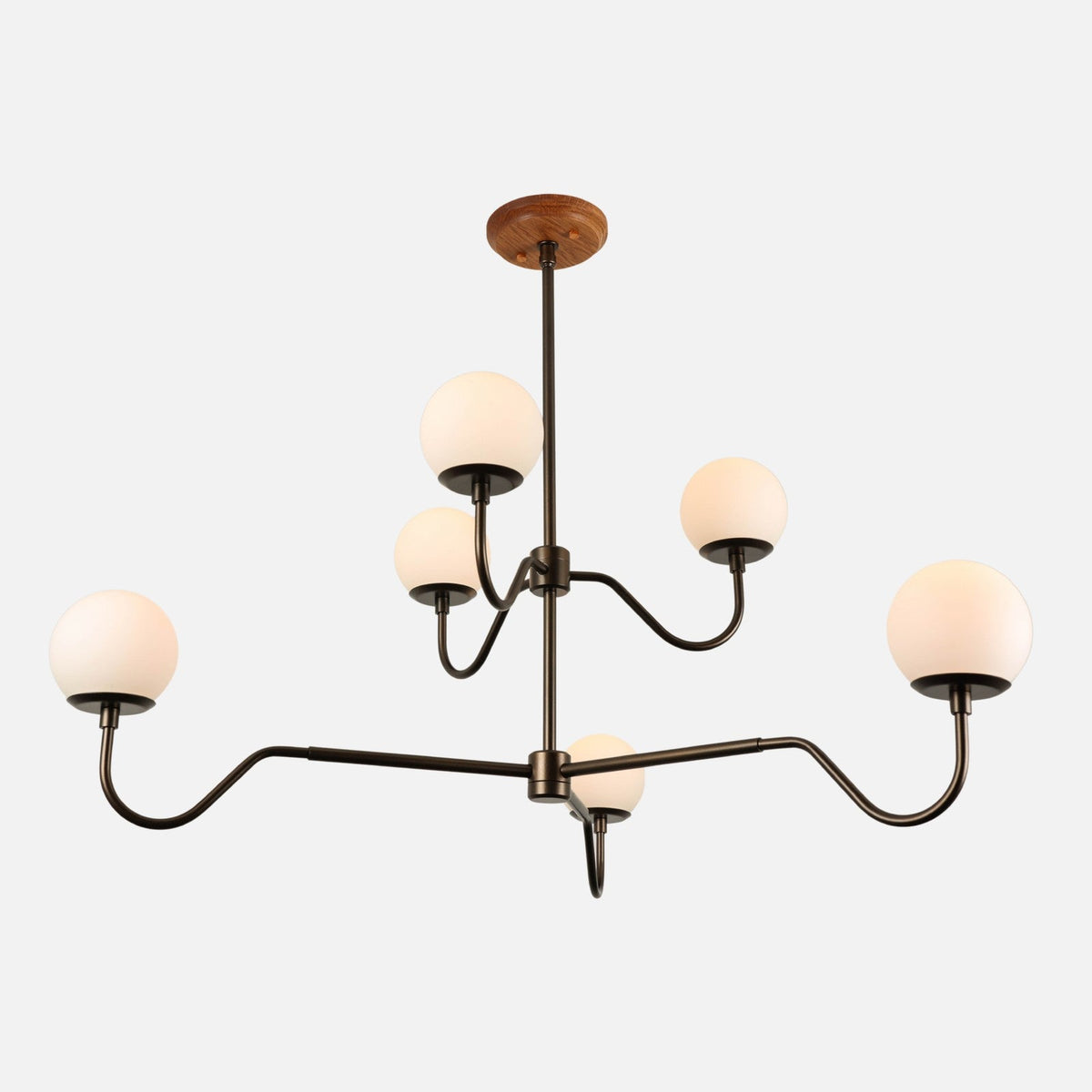 Nolan Opal Glass Globe Chandelier