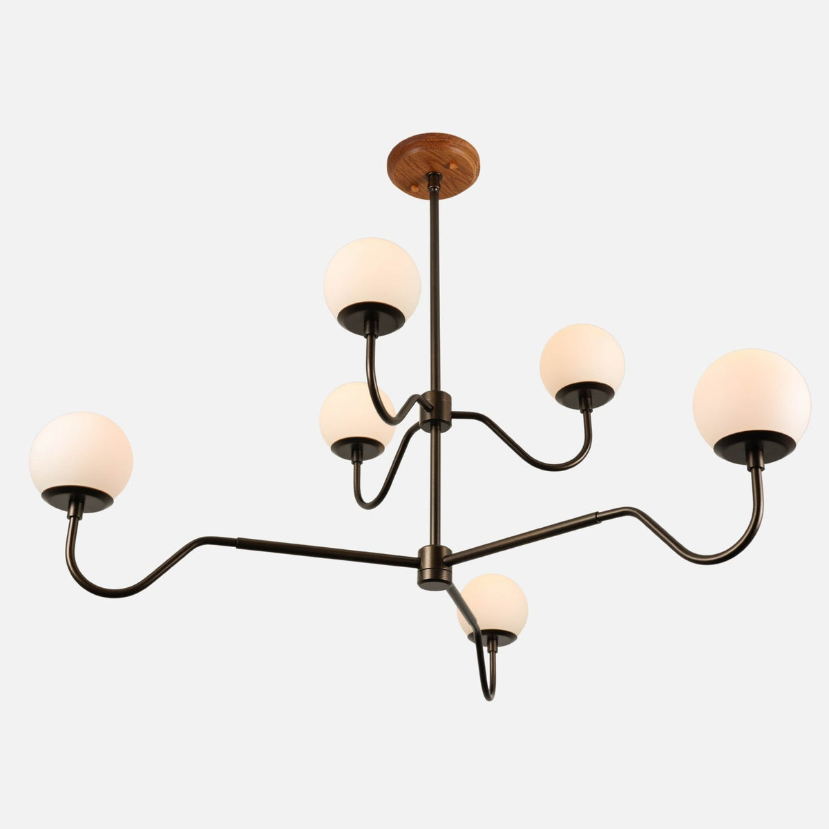 Nolan Opal Glass Globe Chandelier