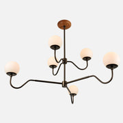 Nolan Opal Glass Globe Chandelier