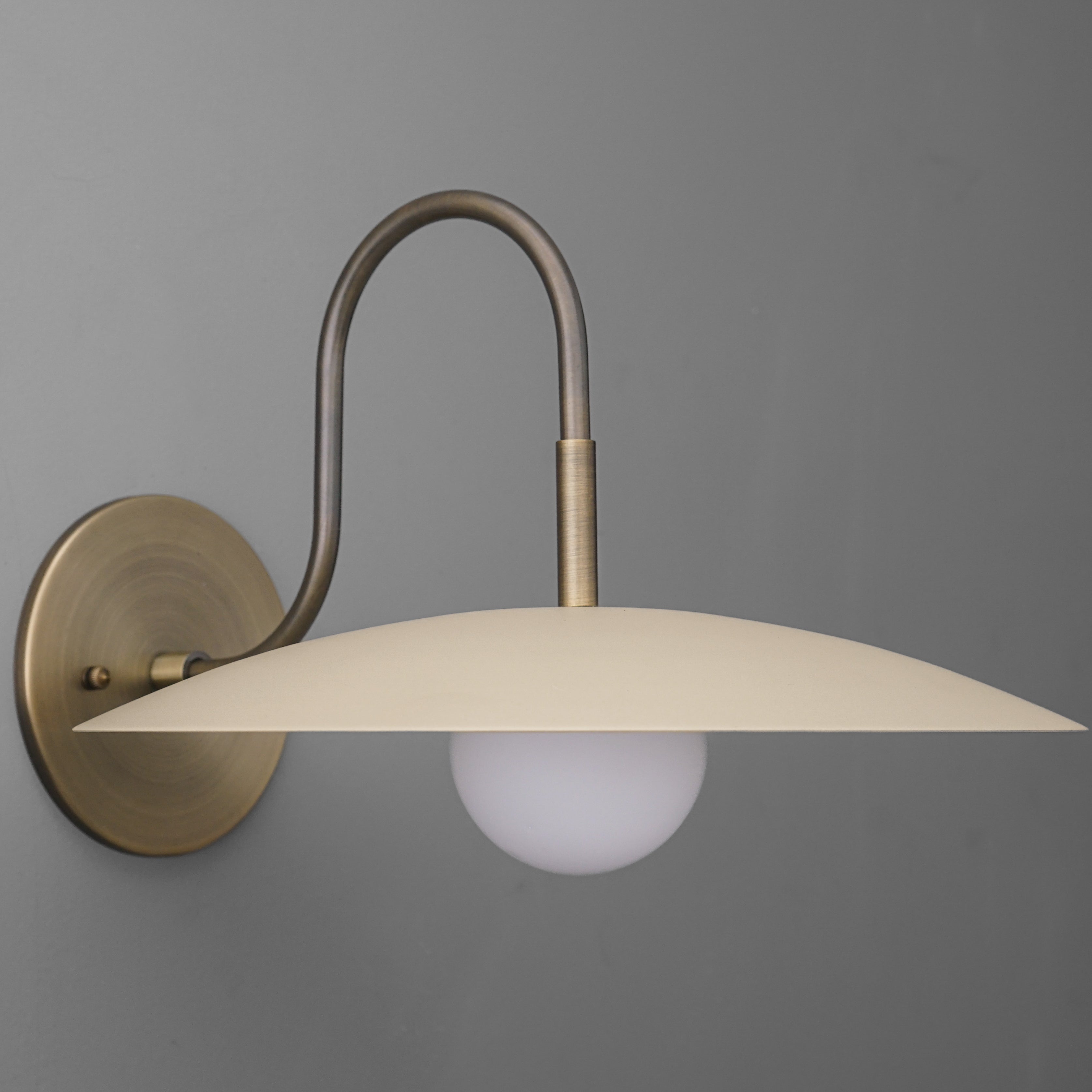 Disc Wall Sconce Metal Modern Bedroom
