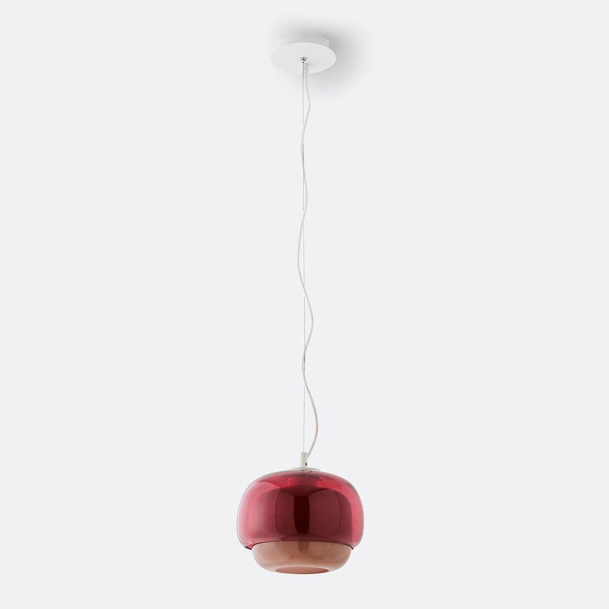 Orbit Modern Mushroom Pendant Light Colored Glass