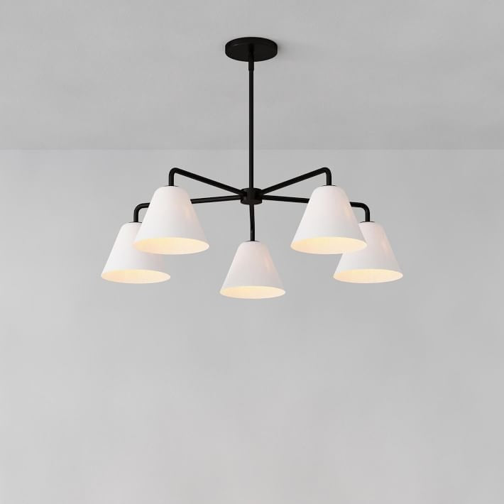 Cone Sculptural 5-Light Chandelier Dining