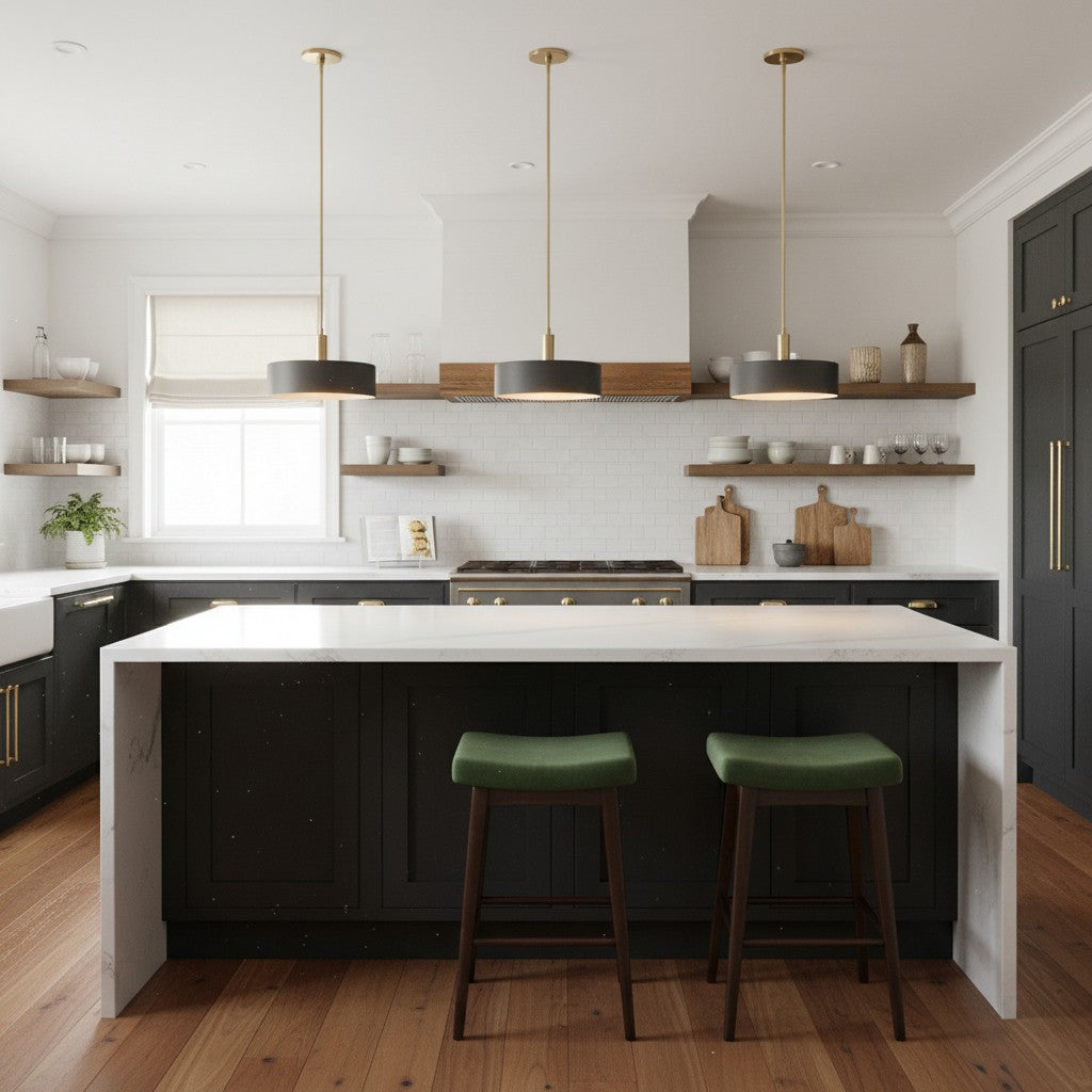 Kiln Single Pendant Lights for Kitchen Porcelain