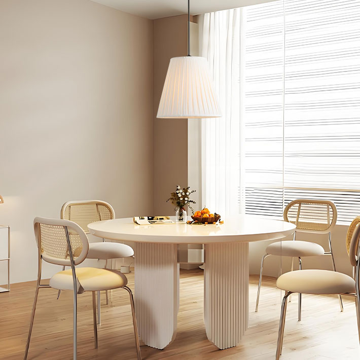 Grace Fabric  Pleated Shade Pendant Light