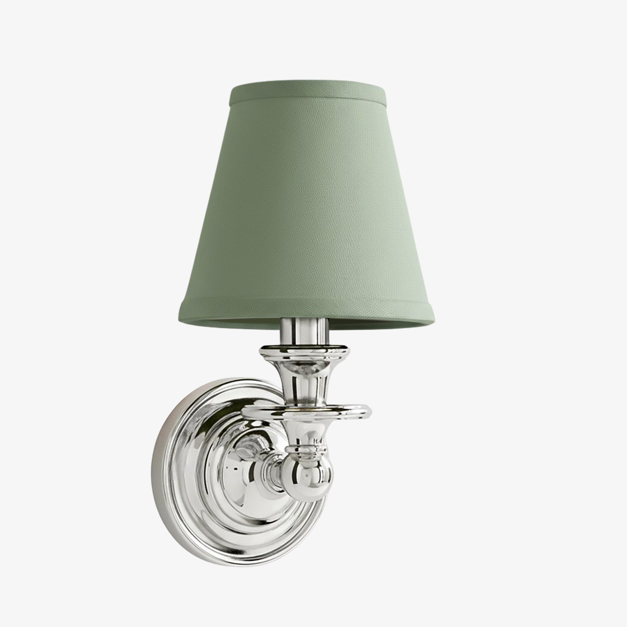 Elite White Fabric Wall Sconce Contemporary Bathrooms
