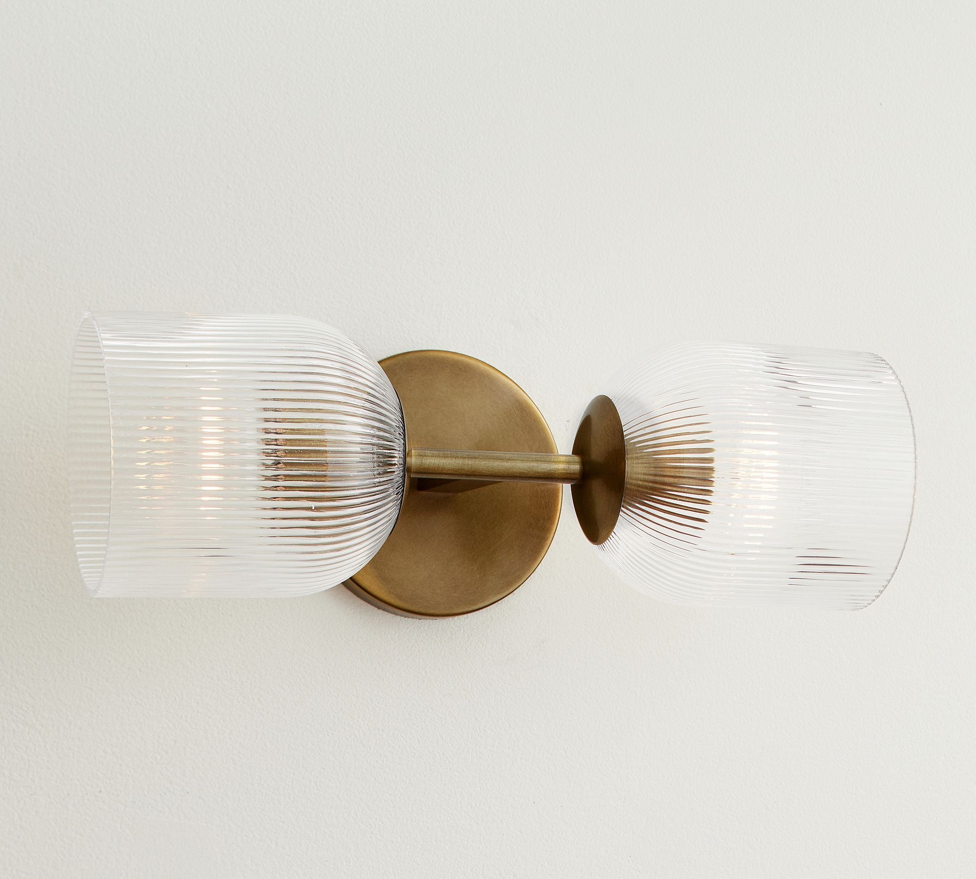 Haze Glass Metal Wall Light