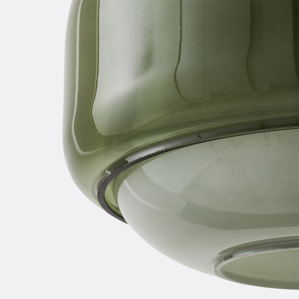 Orbit Modern Mushroom Pendant Light Colored Glass