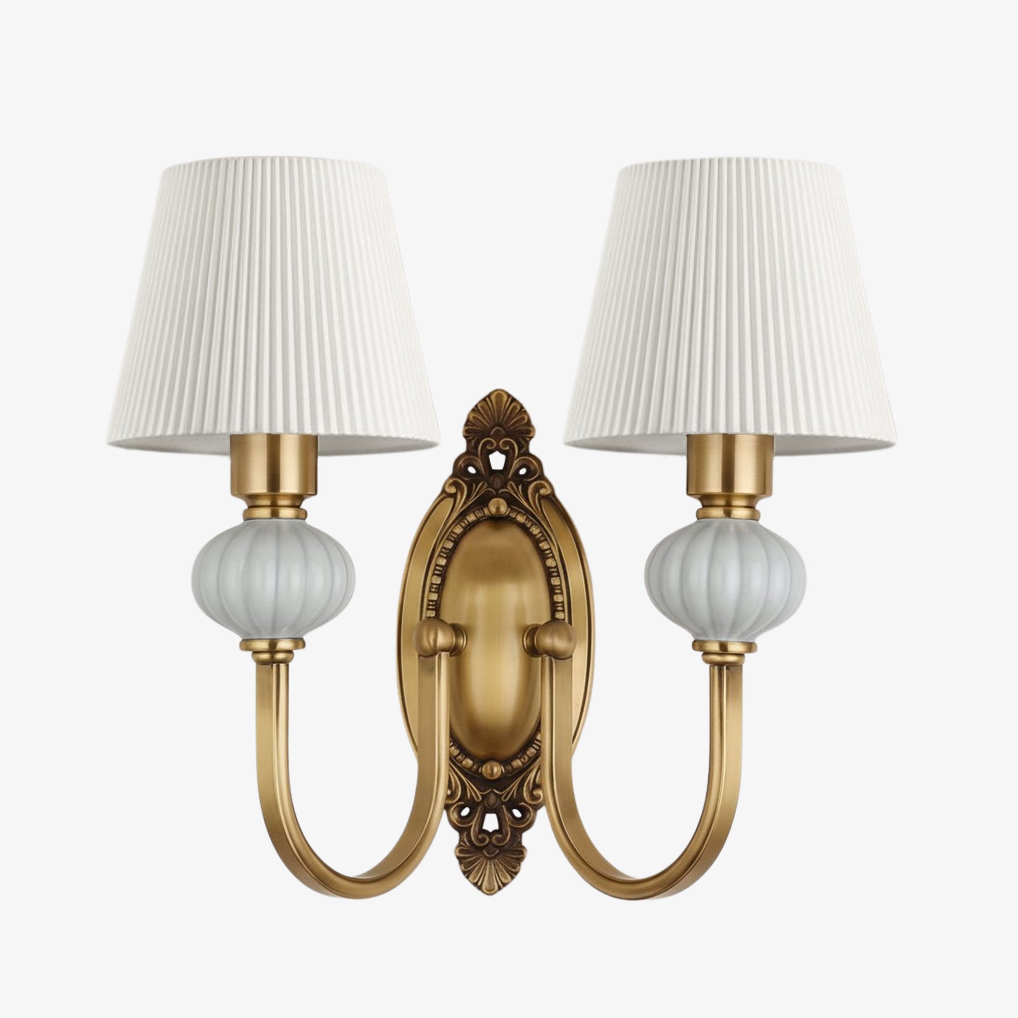 Lodge Wall Lamp Ceramic&Fabric&Metal