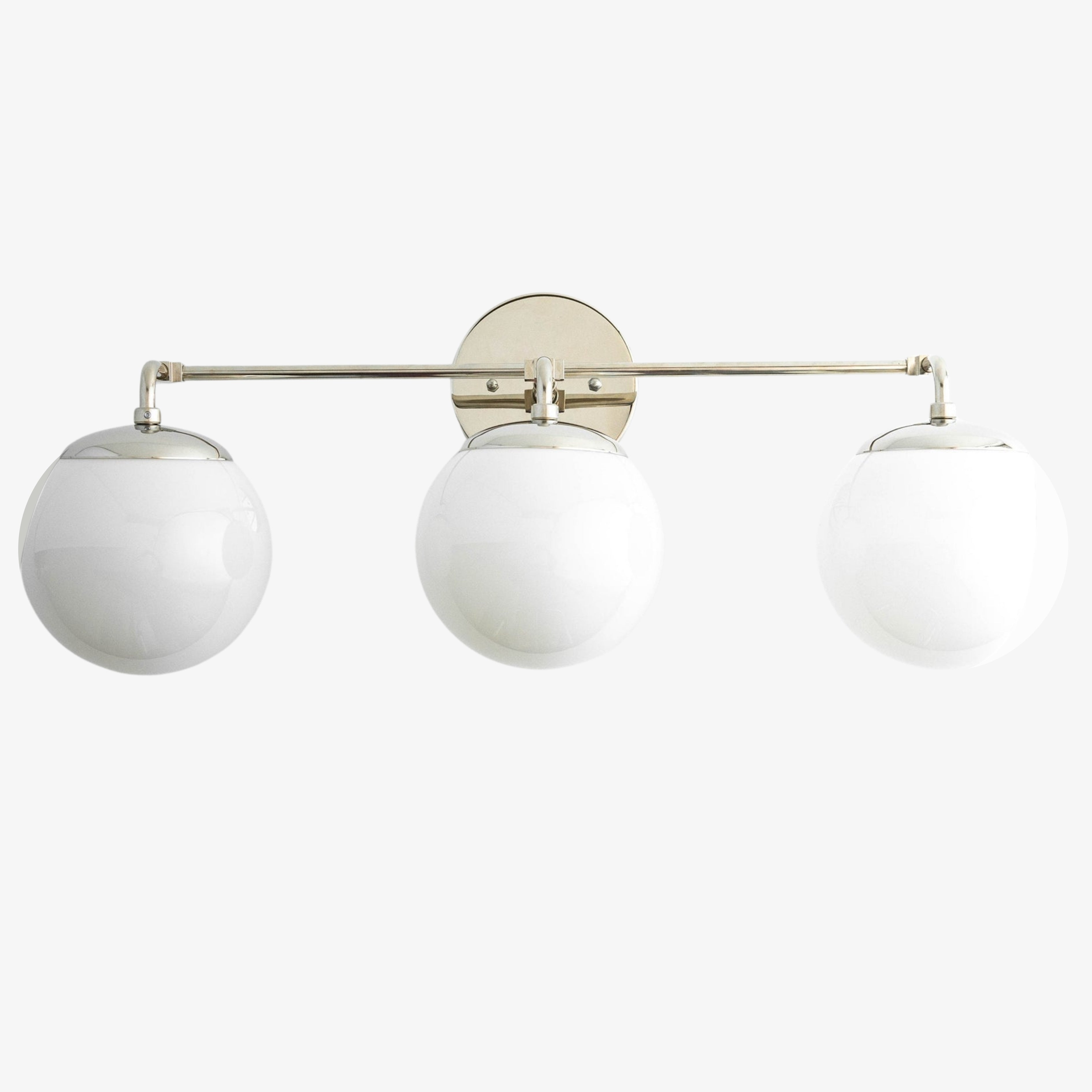Pearl 2/3-Light Wall Sconce Milk Glass Hallway